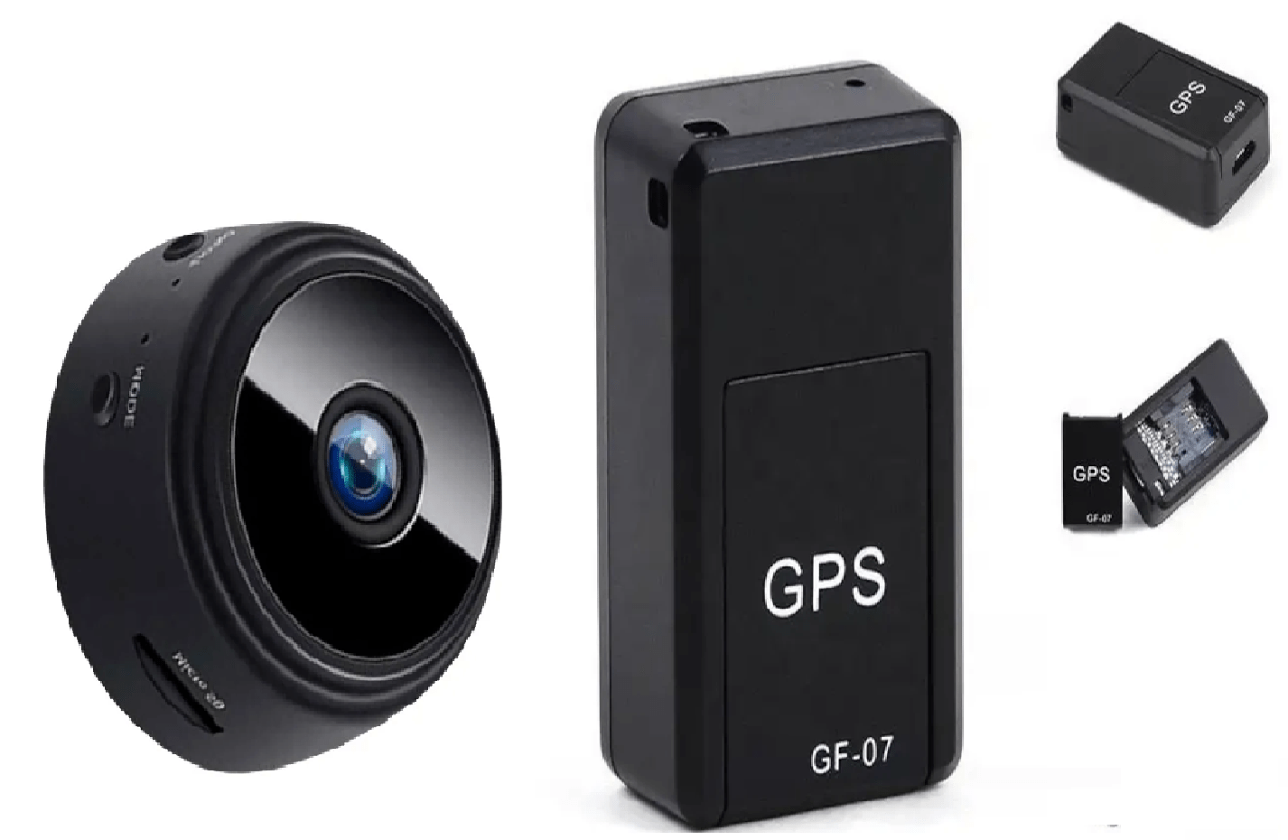 Combo TrackVision™ – Mini Rastreador GPS + Mini Cámara de Seguridad Compacta HD - Kompry