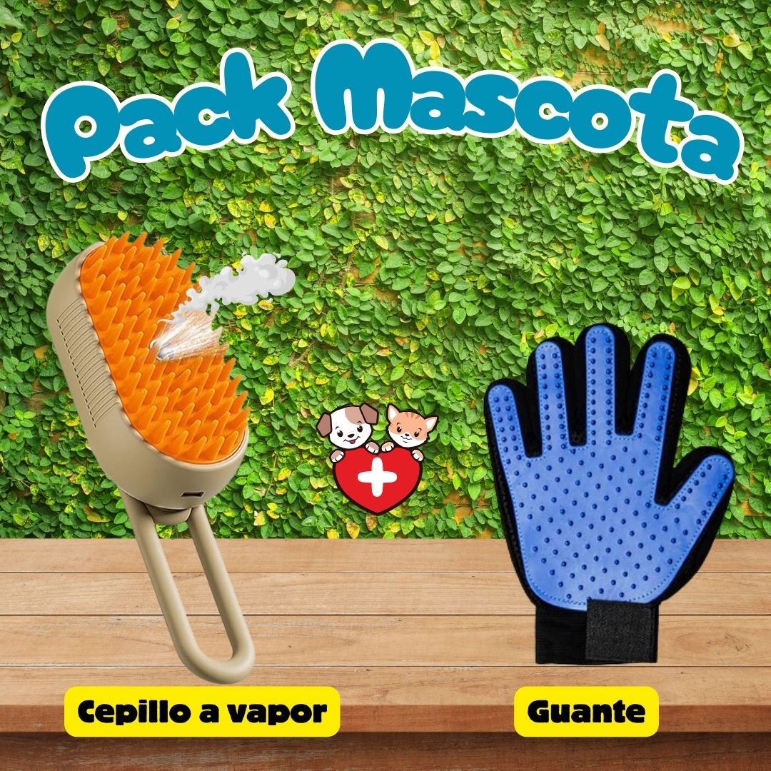 🐾 PelosFuera Pack 😺🐶 – Cepillo + Guante Antipelos
