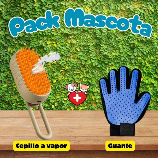 🐾 PelosFuera Pack 😺🐶 – Cepillo + Guante Antipelos