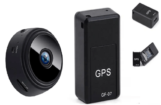 Combo TrackVision™ – Mini Rastreador GPS + Mini Cámara de Seguridad Compacta HD - Kompry