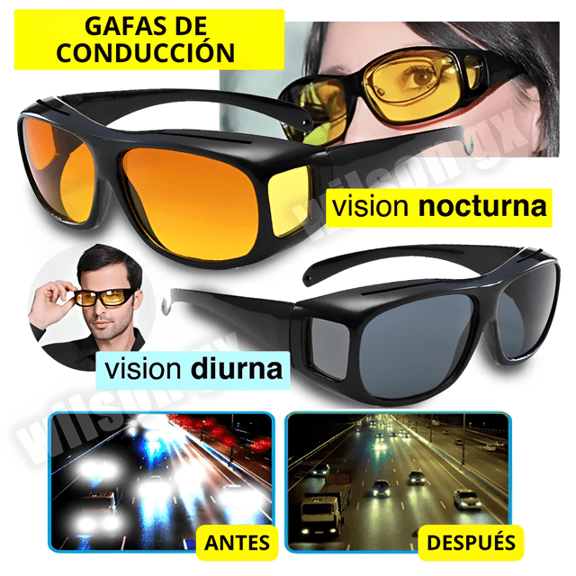 Lentes Nocturnos HD™ Día y Noche – Anti - Deslumbramiento - Kompry