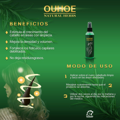 OUHOE™ Spray Capilar - Detén la Caída y Recupera tu Cabello - Kompry