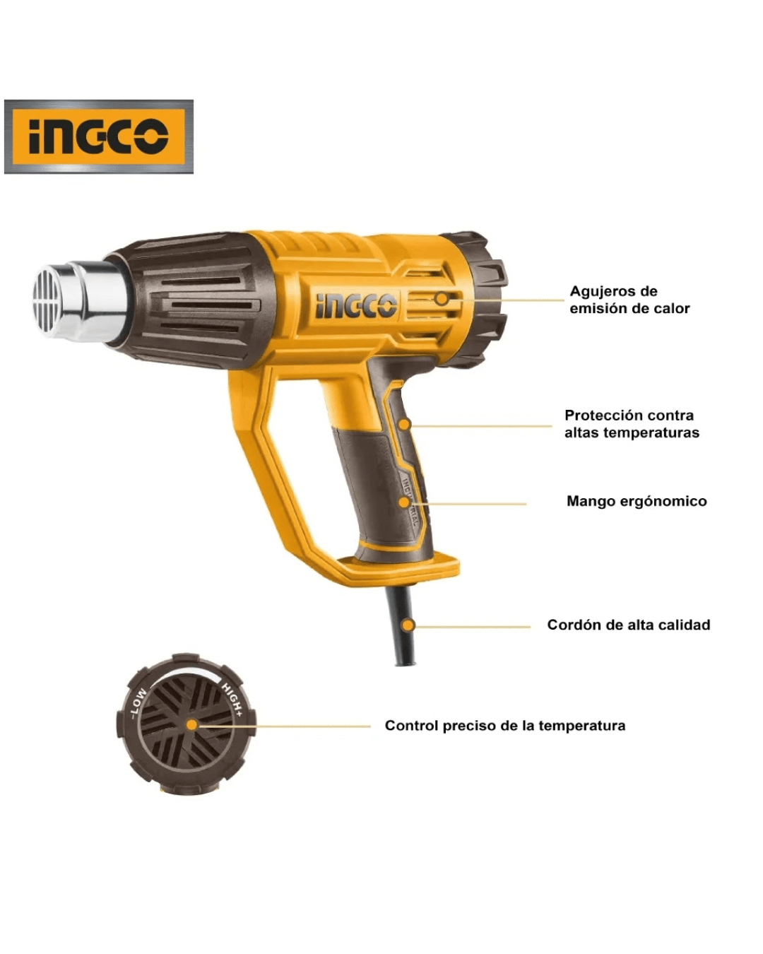 Pistola de Calor PowerHeat Pro 2000W – Tu aliada en bricolaje y reparaciones - Kompry