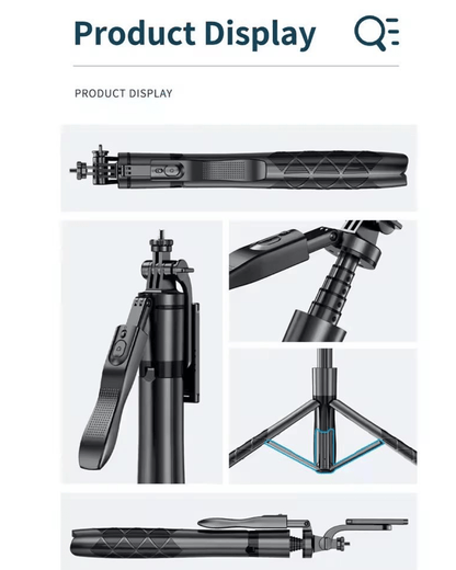 Trípode Inteligente C17 AI - Seguimiento Facial 360° Auto - Tracking Bluetooth - Kompry